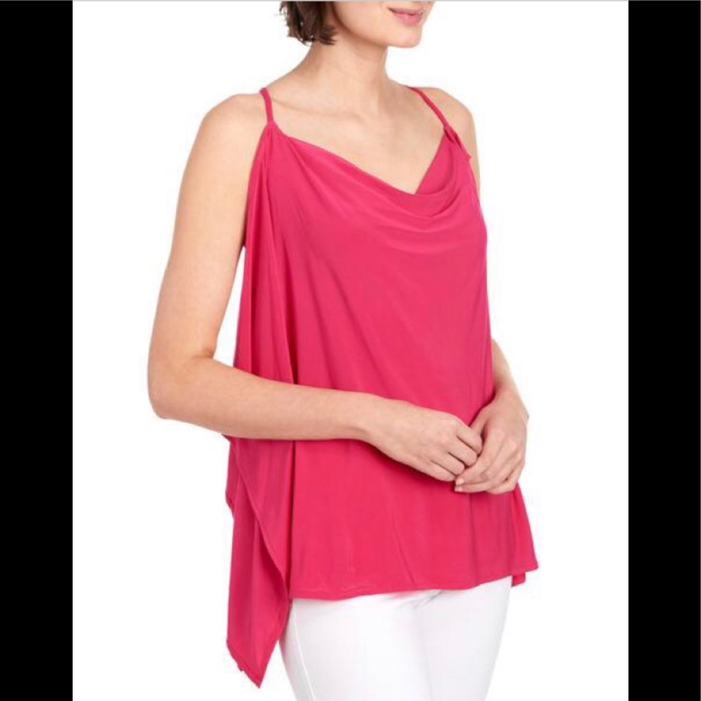 Draped Cowl Neck Halter Top